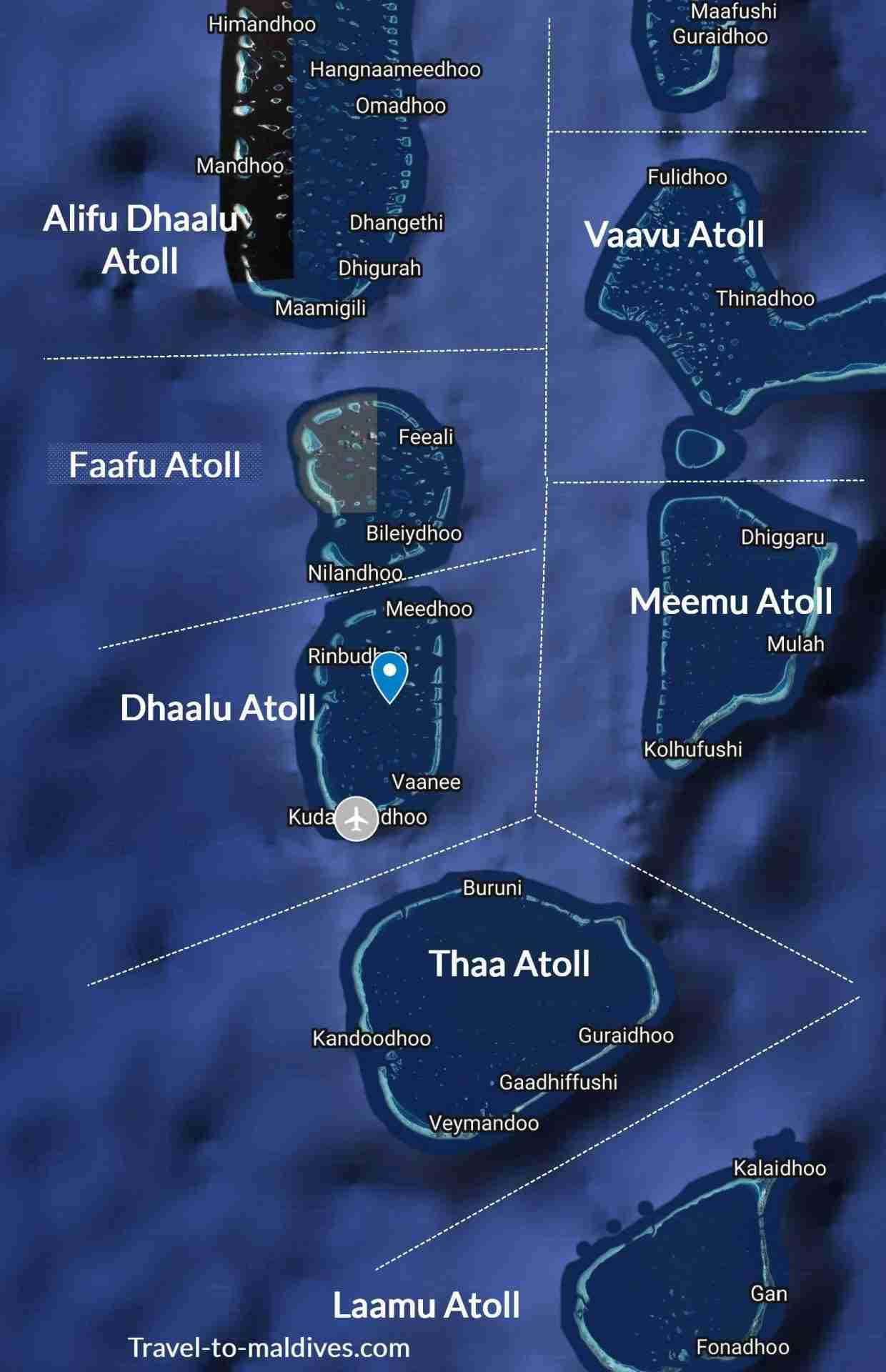 Faafu Atoll Map Geography and Location | Travel to Maldives