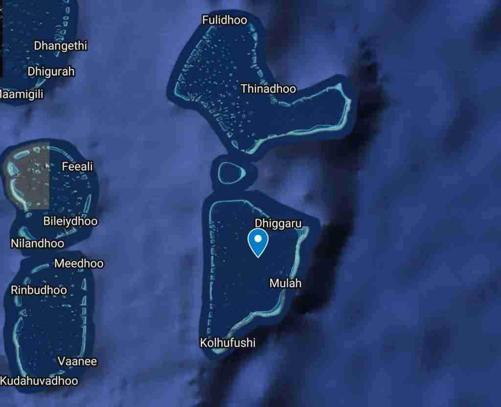 Meemu Atoll Map