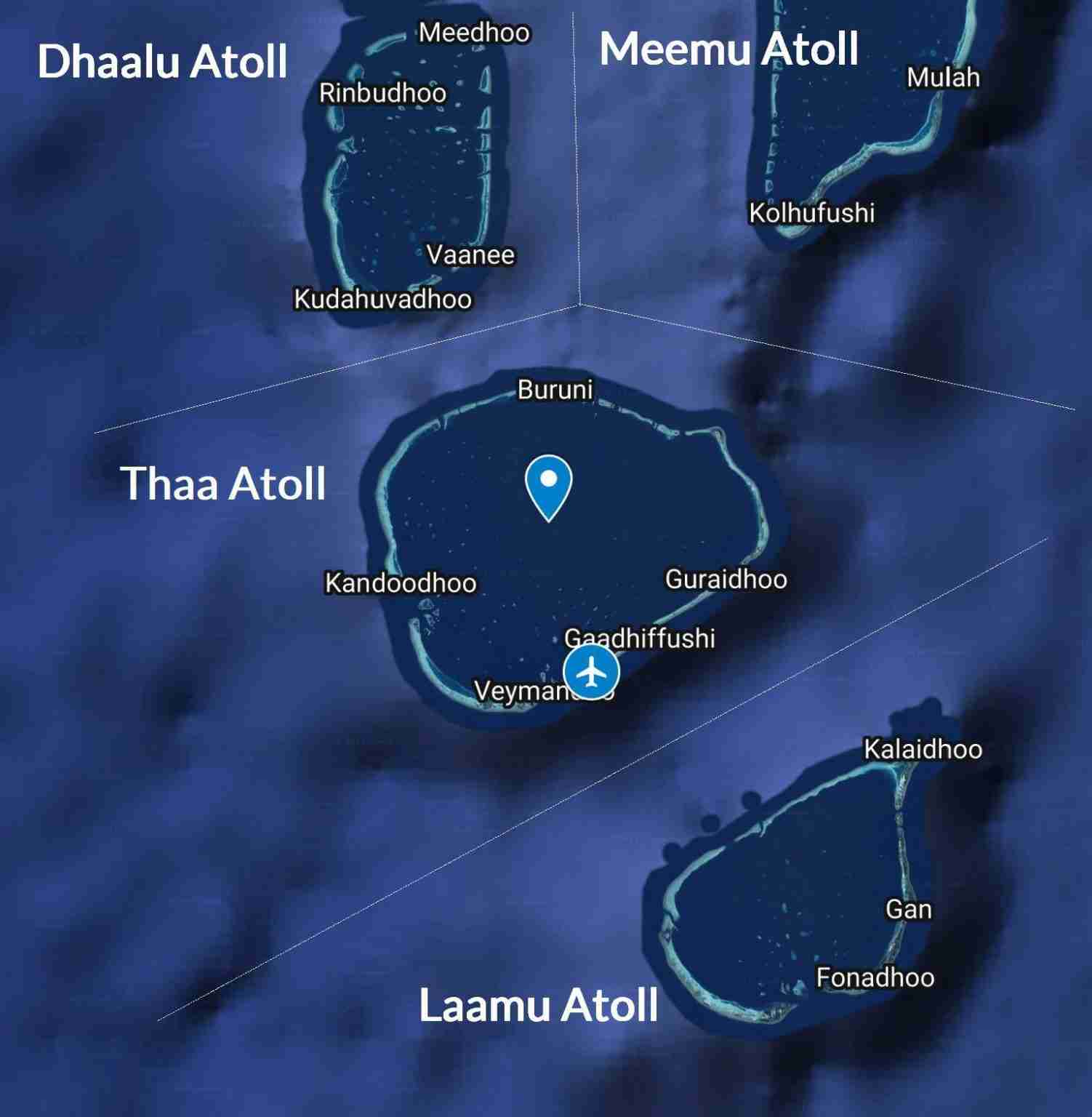 Thaa Atoll Map Geography and Location | Travel to Maldives