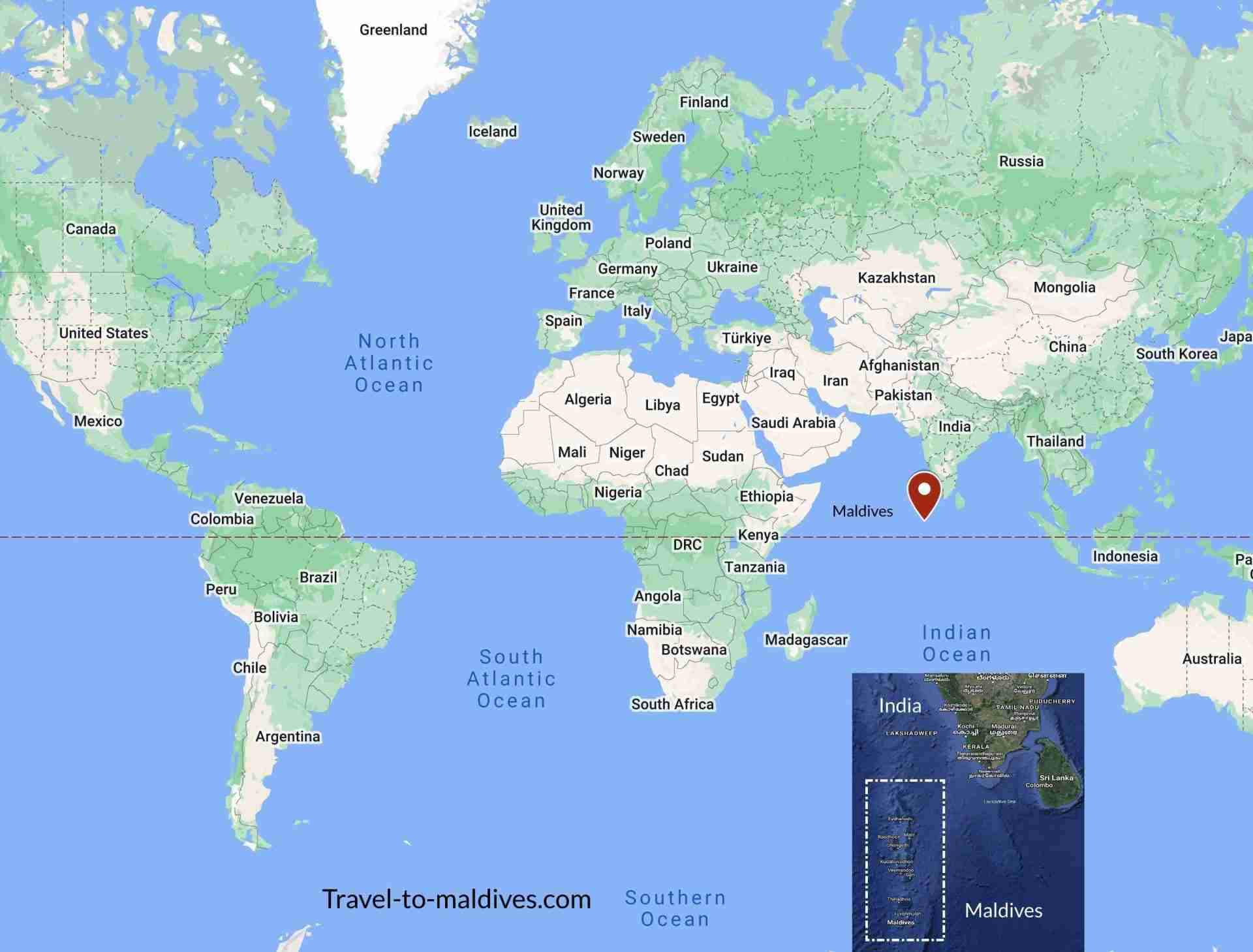 Maldives Location on World Map – Where is the Maldives Located ...